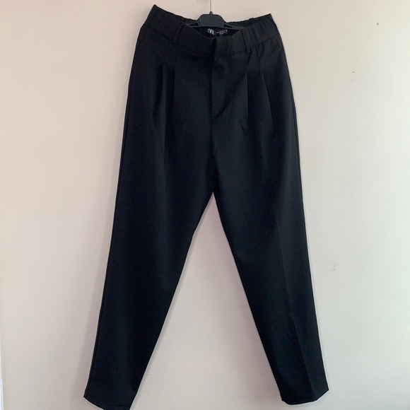 Zara Pants & Jumpsuits Zara High Waisted Black Dress Pants Poshmark